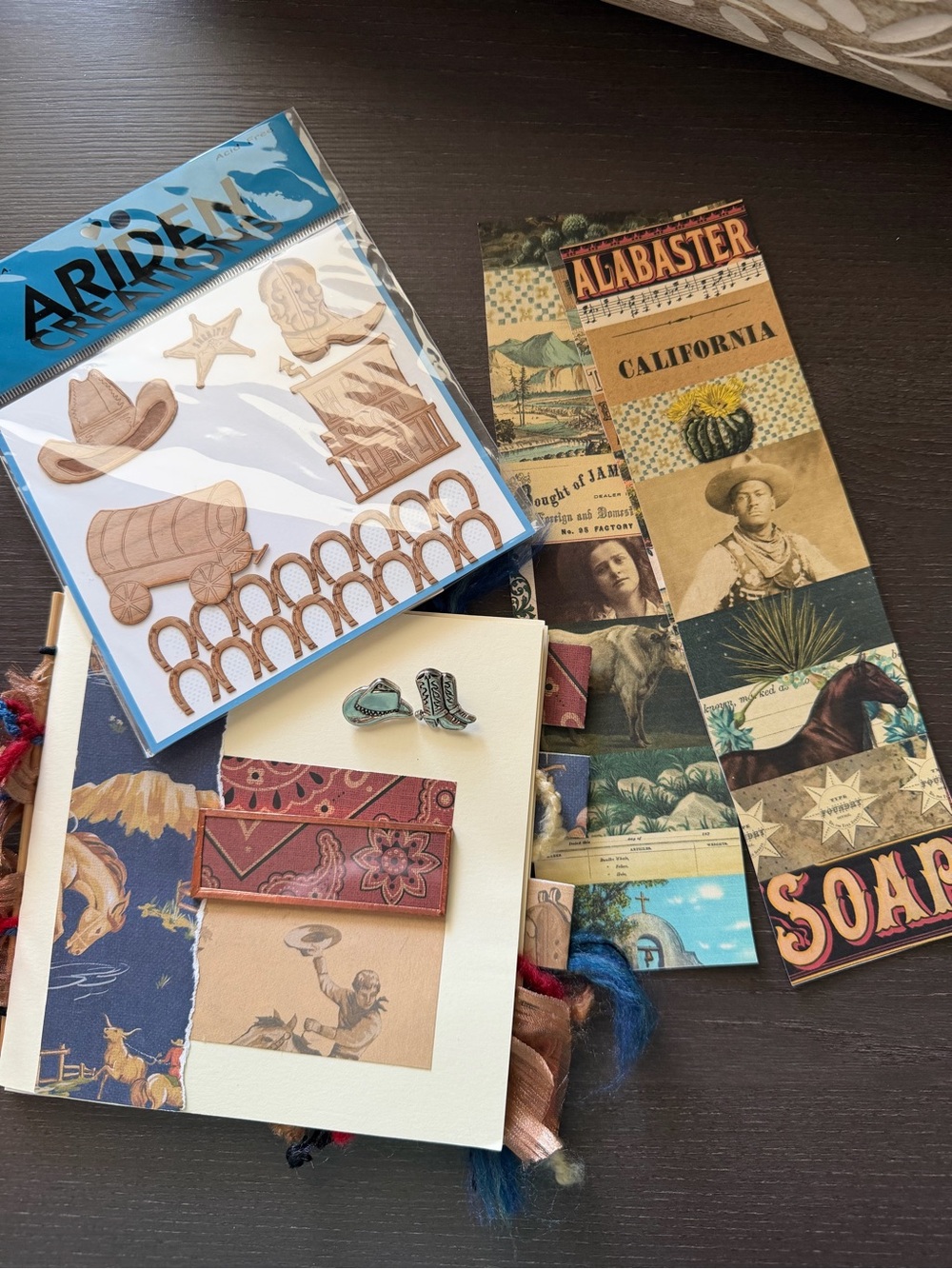 Handmade Western Junk Journal Cowboy Craft Bundle